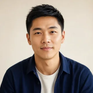 AI-generated portrait of Kai Sparks, an Asian male technology correspondent