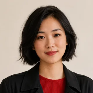 AI-generated portrait of Maya Chen, an Asian female culture correspondent